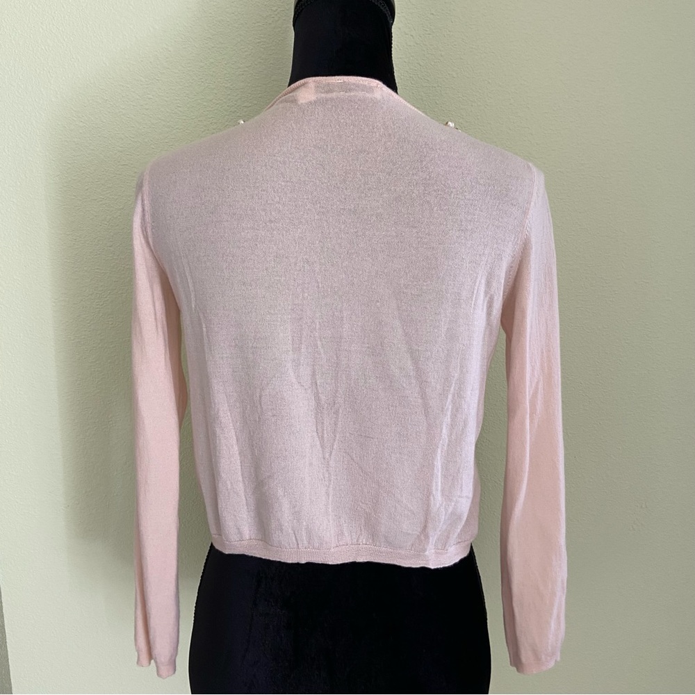 Christian Dior Cashmere Embellished Crystals and Pearls Neck Cardigan - Picture 5 of 13